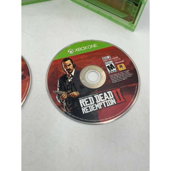 Red Dead Redemption 2 (XBOX ONE, 2018) 2 Disc Set - Tested & Fast Shipping! - Picture 5 of 8